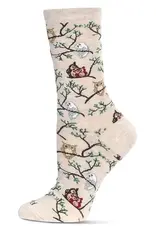 Infinity Classics Owls Bamboo Crew Socks