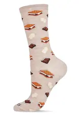 Infinity Classics I'd Like S'more Please Bamboo Blend Crew Socks