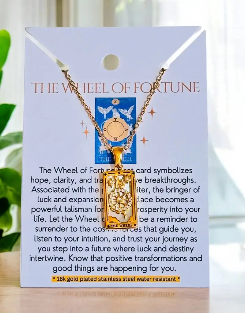 Soul Charms 18K Gold Plated Tarot Card Necklace