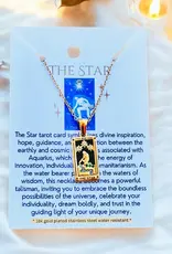 Soul Charms 18K Gold Plated Tarot Card Necklace