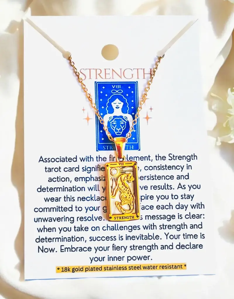 Soul Charms 18K Gold Plated Tarot Card Necklace
