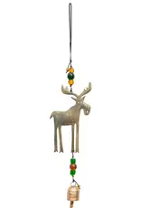 Moksha Lone Moose Beaded Bell Chime