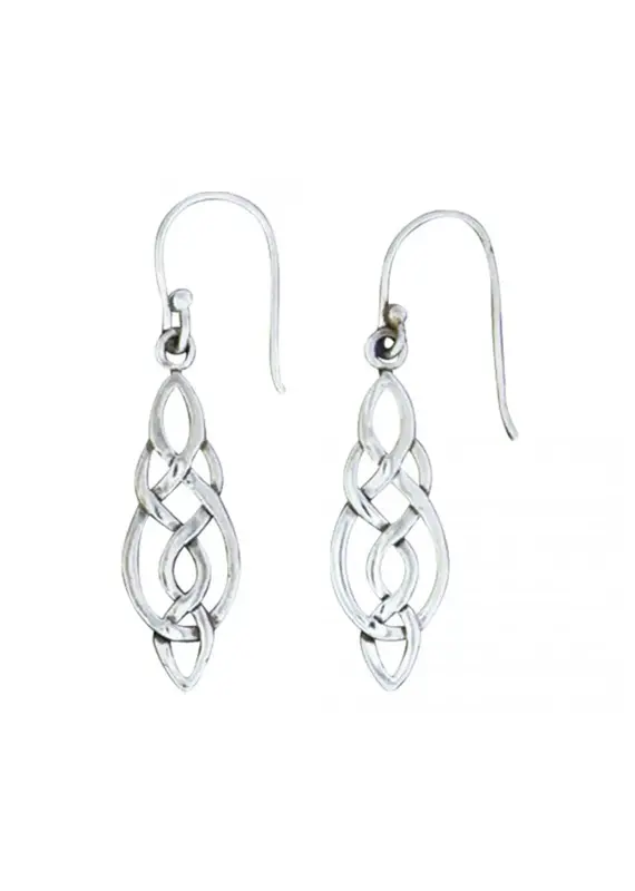 Acomo Long Celtic Knot Earrings