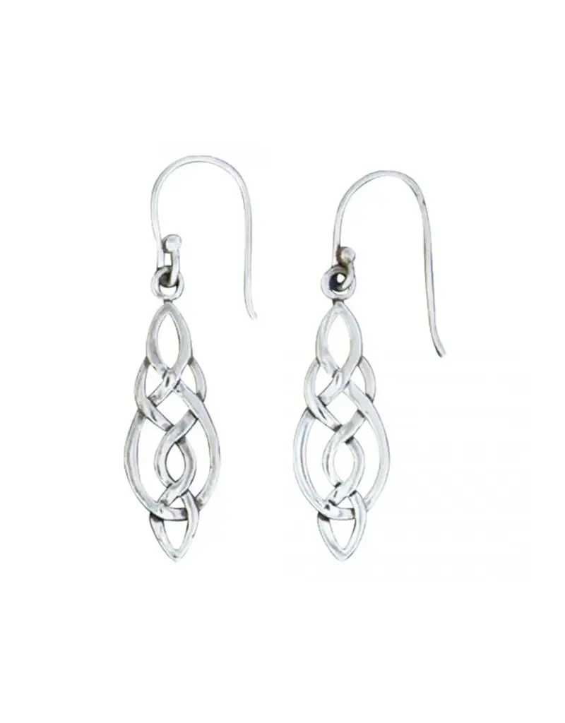 Acomo Long Celtic Knot Earrings