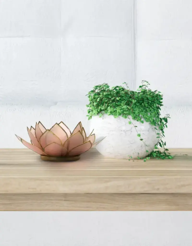 Om Gallery Gemstone Lotus Tea Light