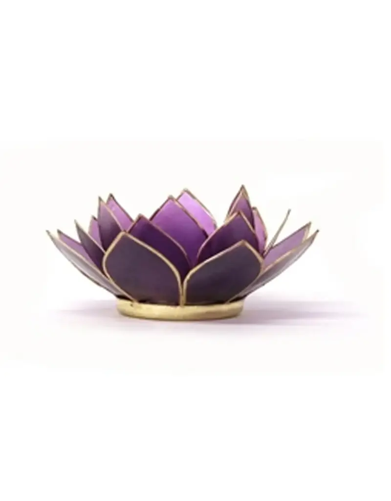 Om Gallery Gemstone Lotus Tea Light