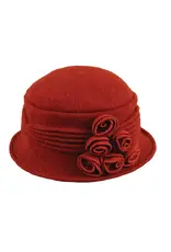 Jeanne Simmons Boiled Wool Ribbed Cloche Hat