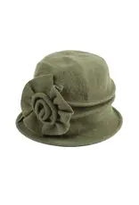 Jeanne Simmons Boiled Wool Pleated Hat