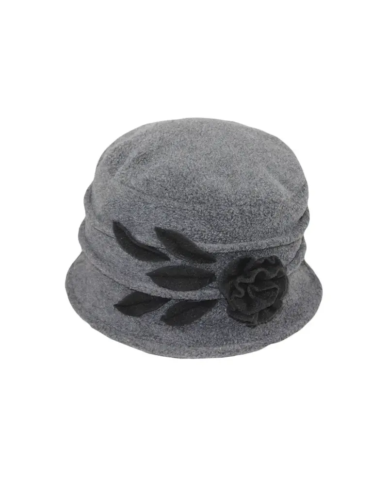 Jeanne Simmons Polar Fleece Floral Accent Hat