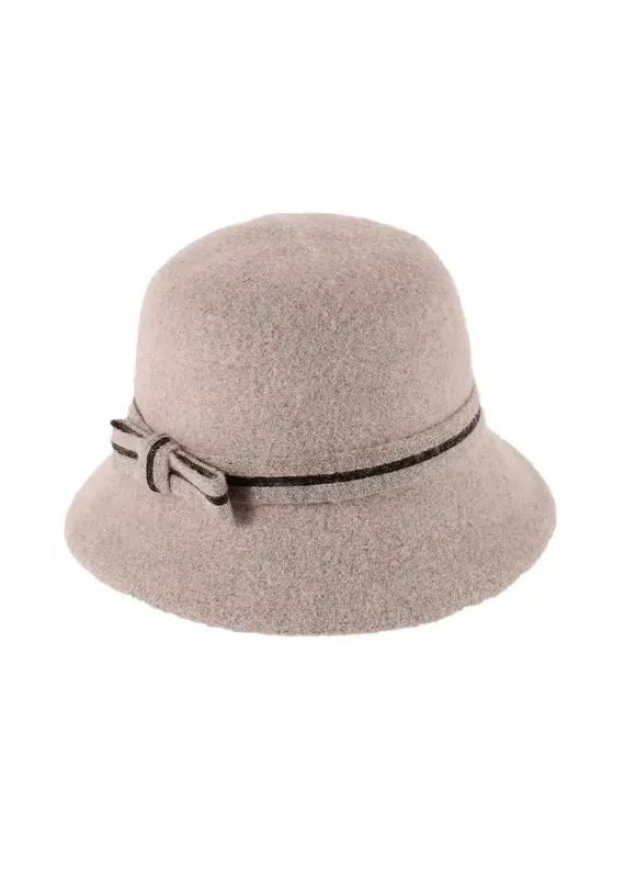 Jeanne Simmons Boiled Wool Bucket Hat with Bow