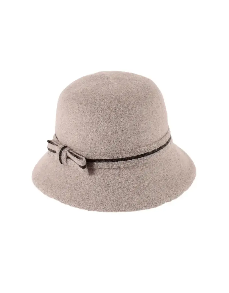 Jeanne Simmons Boiled Wool Bucket Hat with Bow