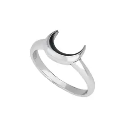 Tiger Mountain It's Just A Phase Sterling Silver Crescent Moon Ring