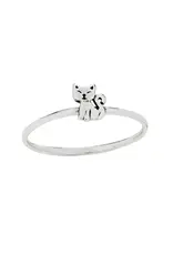 Tiger Mountain Tiny Kitten Sterling Silver Ring
