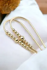 Bijou by Sam 14K Gold Filled Beaded Threader Earrings