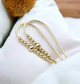 Bijou by Sam 14K Gold Filled Beaded Threader Earrings