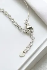 Bijou by Sam Adjustable Sterling Silver Necklace with Gold Pendant