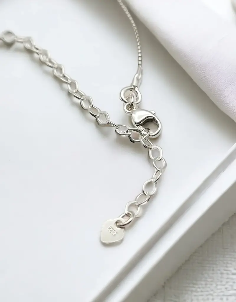Bijou by Sam Adjustable Sterling Silver Necklace with Gold Pendant