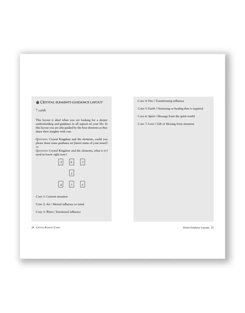 Crystal Reading Cards