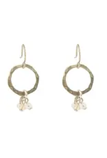 Baked Beads Bead Dangle Hoop Earrings