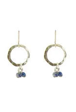 Baked Beads Bead Dangle Hoop Earrings