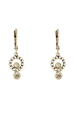 Baked Beads Multi-Crystal Dangle Earrings