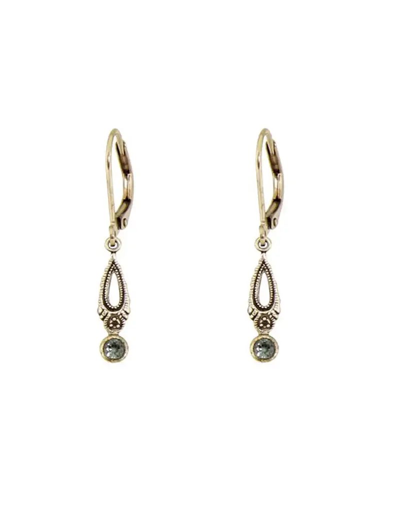 Baked Beads Mini Vintage Crystal Earrings