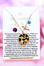 Soul Charms The Universe 18K Gold Plated Necklace