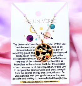 Soul Charms The Universe 18K Gold Plated Necklace