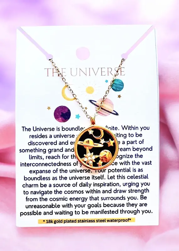 Soul Charms The Universe 18K Gold Plated Necklace