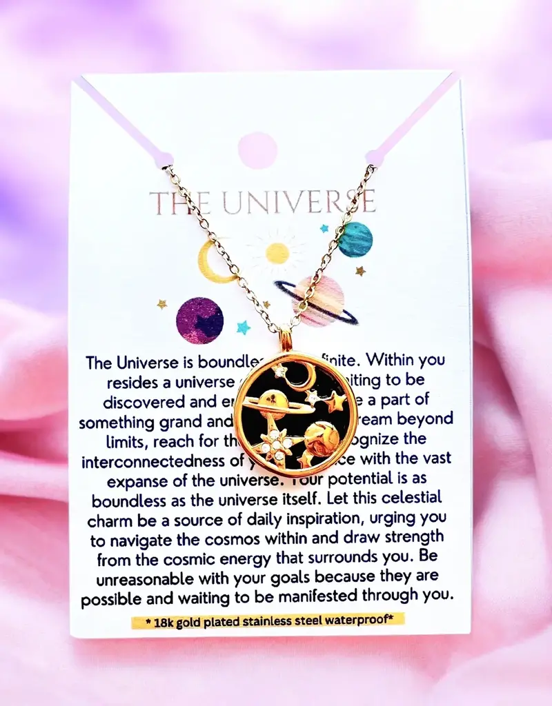 Soul Charms The Universe 18K Gold Plated Necklace