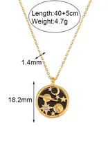 Soul Charms The Universe 18K Gold Plated Necklace