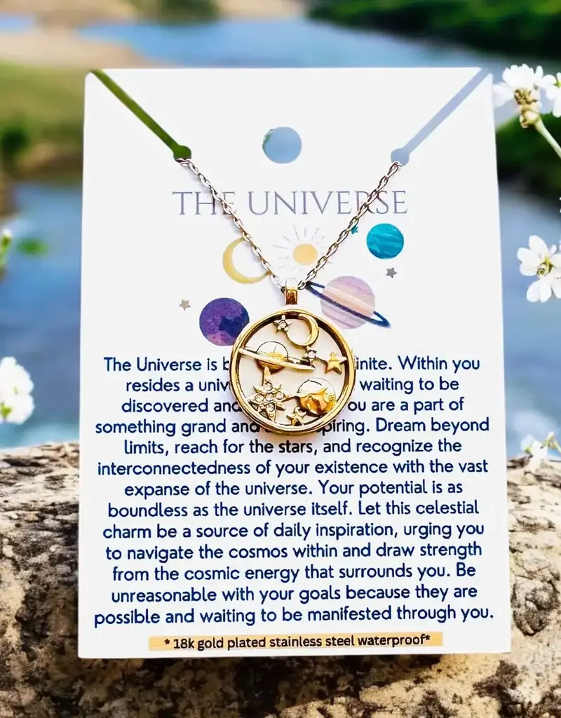 Soul Charms The Universe 18K Gold Plated Necklace
