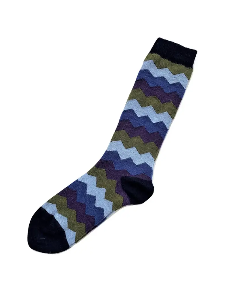 Tey-Art Mountain Stripe Alpaca Socks