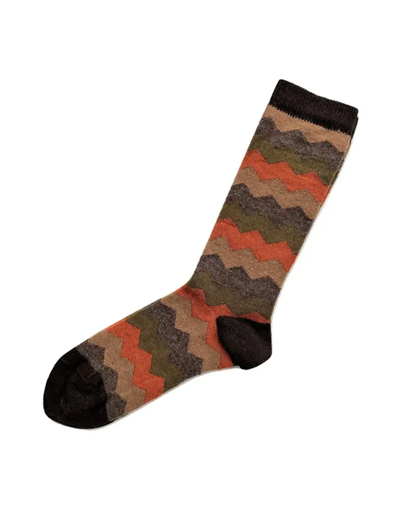 Tey-Art Mountain Stripe Alpaca Socks