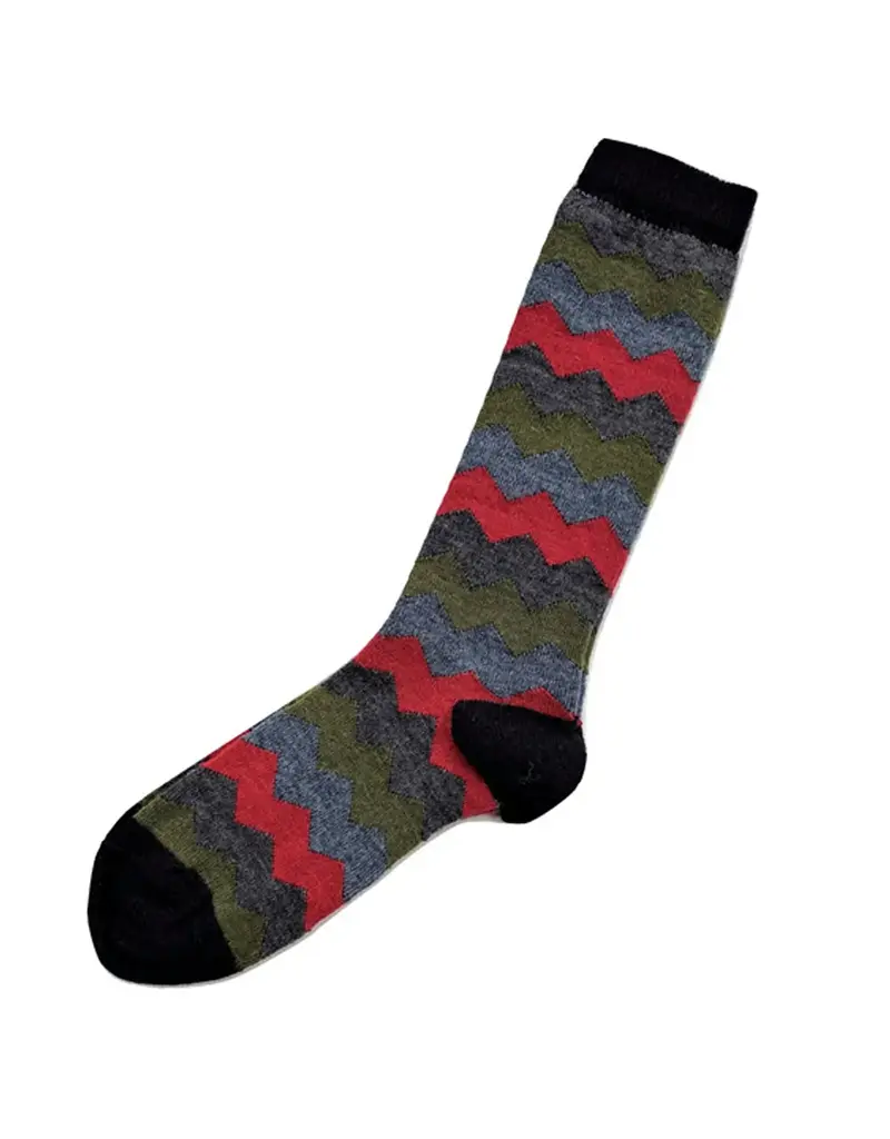Tey-Art Mountain Stripe Alpaca Socks