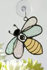 J. Devlin Bee Stained Glass Window Suncatcher Ornament