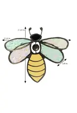 J. Devlin Bee Stained Glass Window Suncatcher Ornament