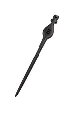 Dark Sandalwood Lute Hair Stick