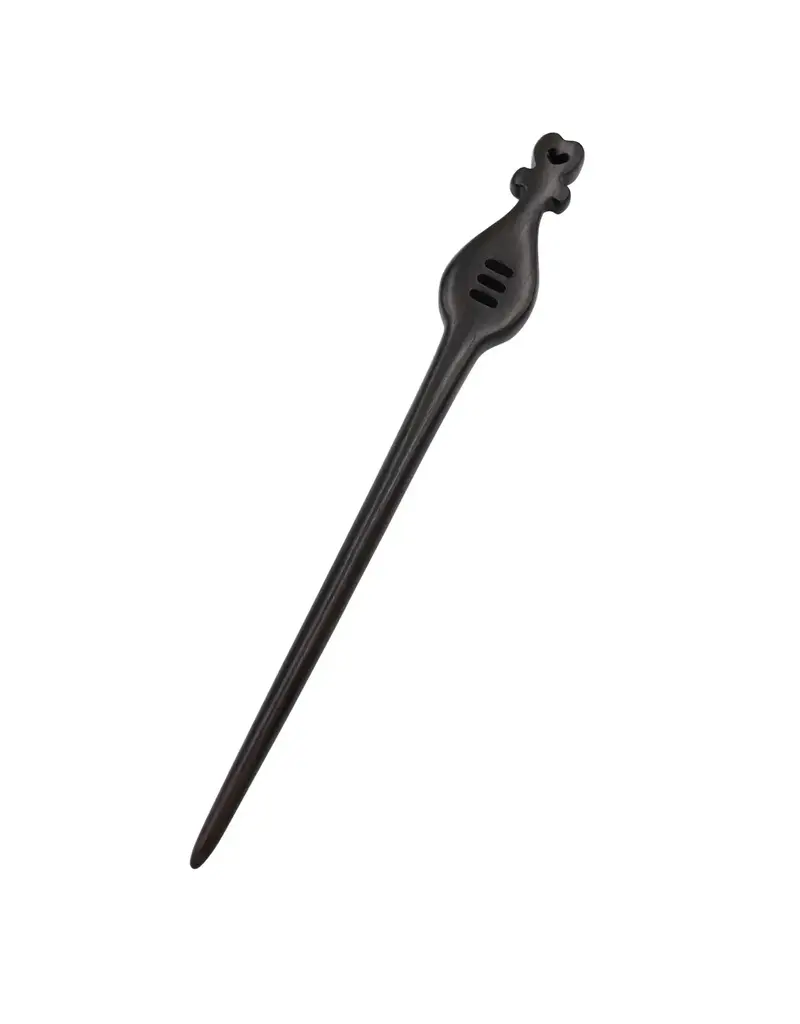 Dark Sandalwood Lute Hair Stick