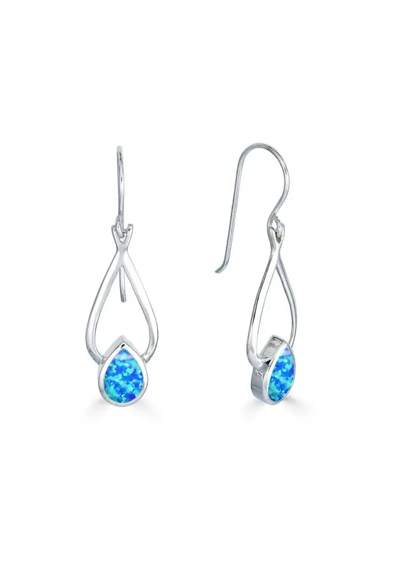 Morningflower Bleeding Heart Opal Earrings