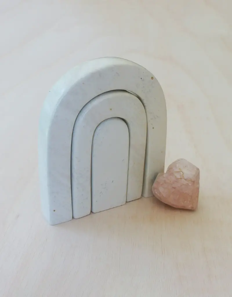 Venture Imports Natural Rainbow Sculpture