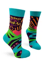 Fabdaz Kick Ass Day Women's Crew Socks