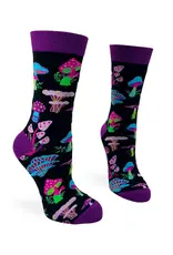 Fabdaz Trippy Mushroom Women's Crew Socks