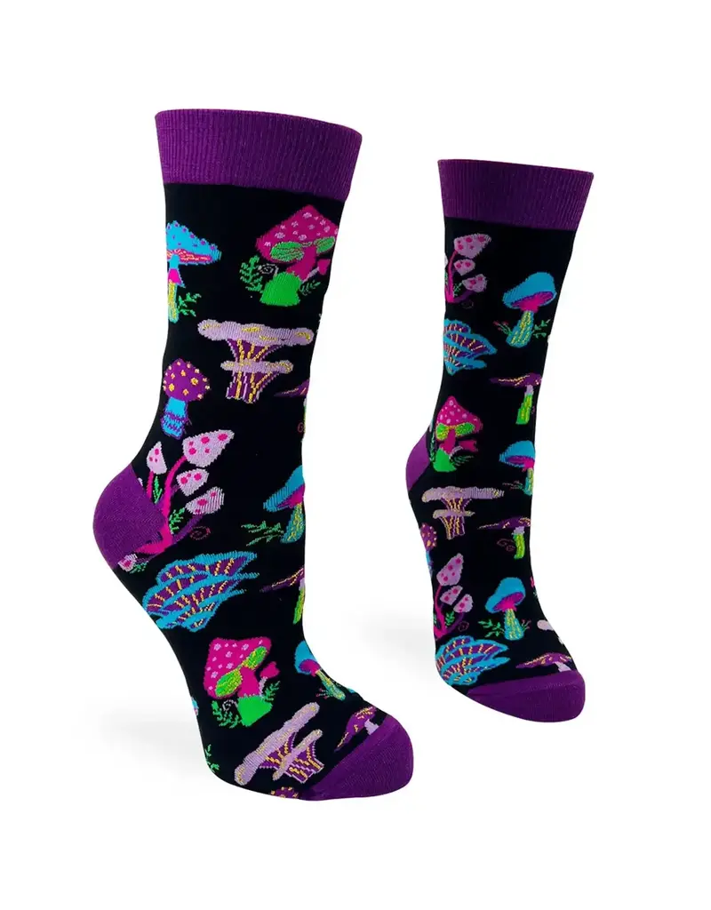 Fabdaz Trippy Mushroom Women's Crew Socks