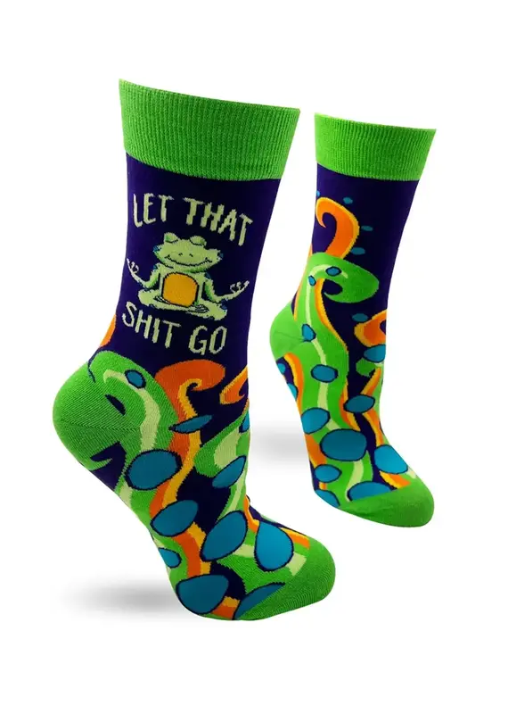 Fabdaz Let That Shit Go Women's Crew Socks