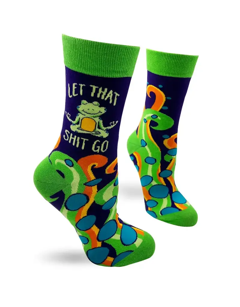 Fabdaz Let That Shit Go Women's Crew Socks