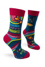 Fabdaz Think Happy Thoughts Women's Crew Socks