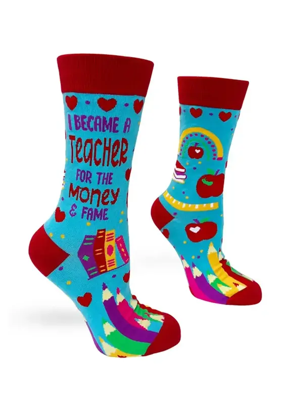 Fabdaz I Became A Teacher Women's Crew Socks