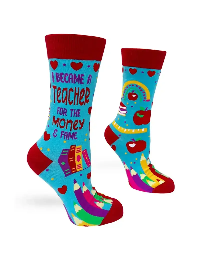 Fabdaz I Became A Teacher Women's Crew Socks