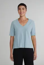 Cut Loose V-Neck Elbow Sleeve Top